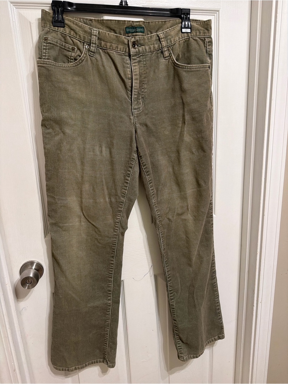 Ralph Lauren Olive Corduroy Bootcut Jeans